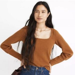 Madewell Ottoman Square Neck Top